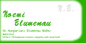 noemi blumenau business card
